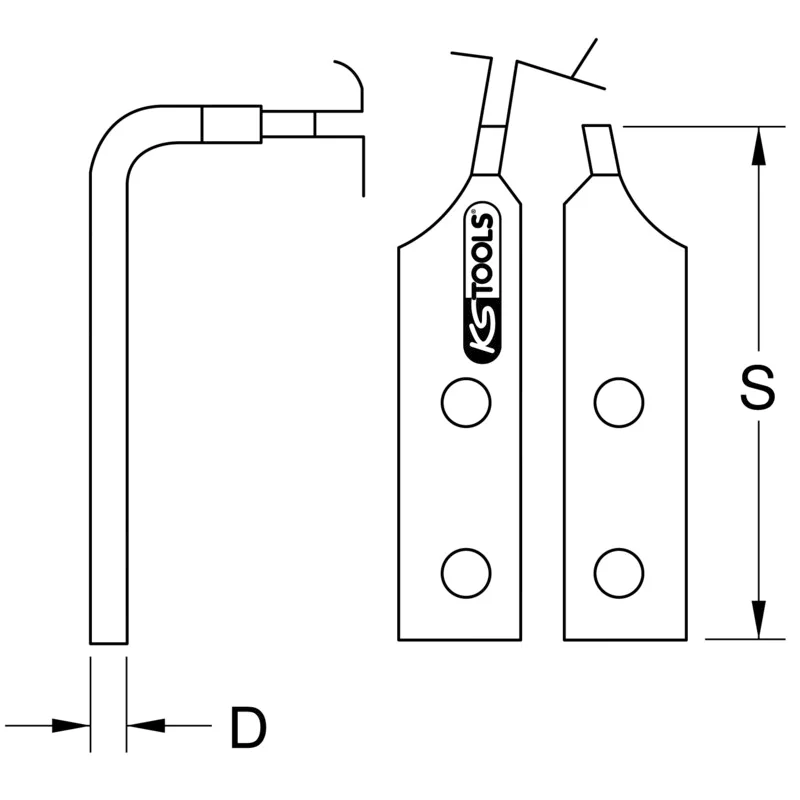 KS Tools - 5001342 - Replacement Tips 90°