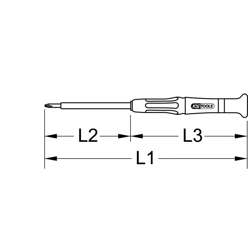 KS Tools - 5006137 - VDE Precision Screwdriver, PH0