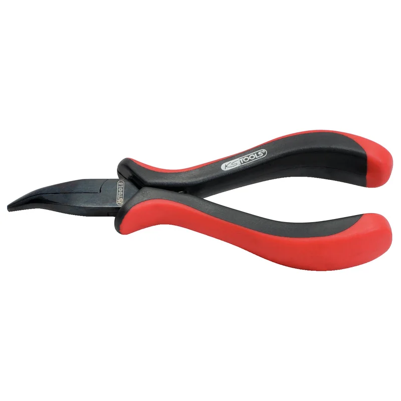 KS Tools - 5007022 - Precise Long Nose Plier, Curved, 130mm