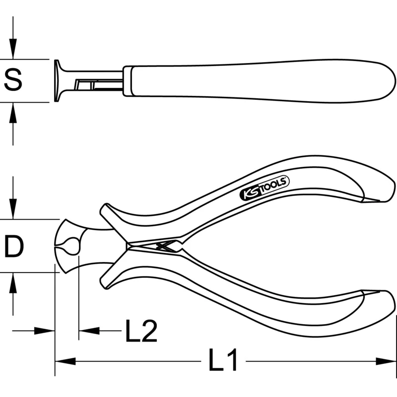 KS Tools - 5007025 - Precision Side Cutters, 110mm