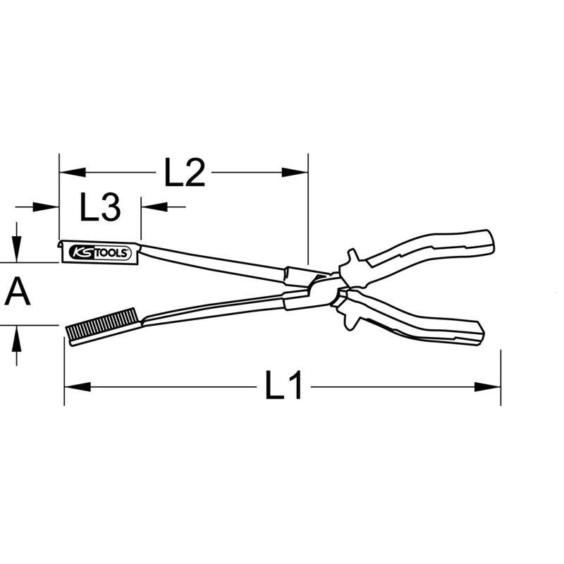 KS Tools - 5007510 - Sparkplug Plier, 290mm