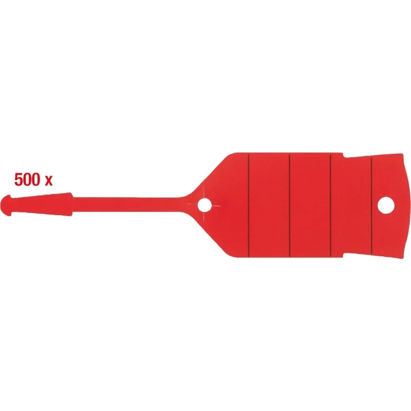 KS Tools - 5008019 - Key Chain With Loop, Red, 500 Pcs