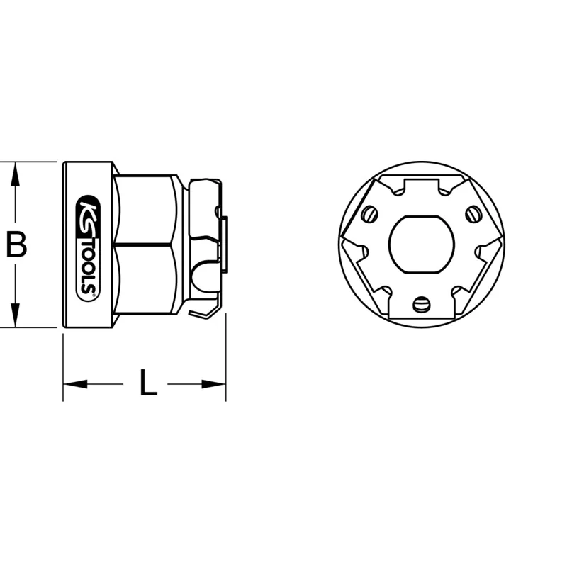 KS Tools - 5034293 - GEAR+ Bit Adaptor, 10mmx13mm