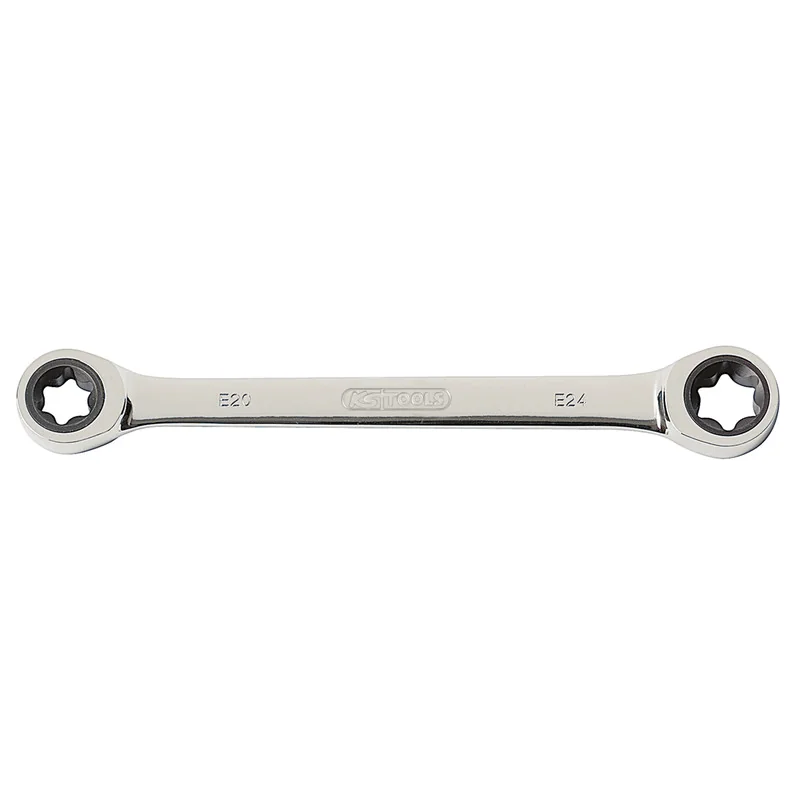 KS Tools - 5034353 - GEAR+ Dbl Ring Ratchet Spanner, E10xE12
