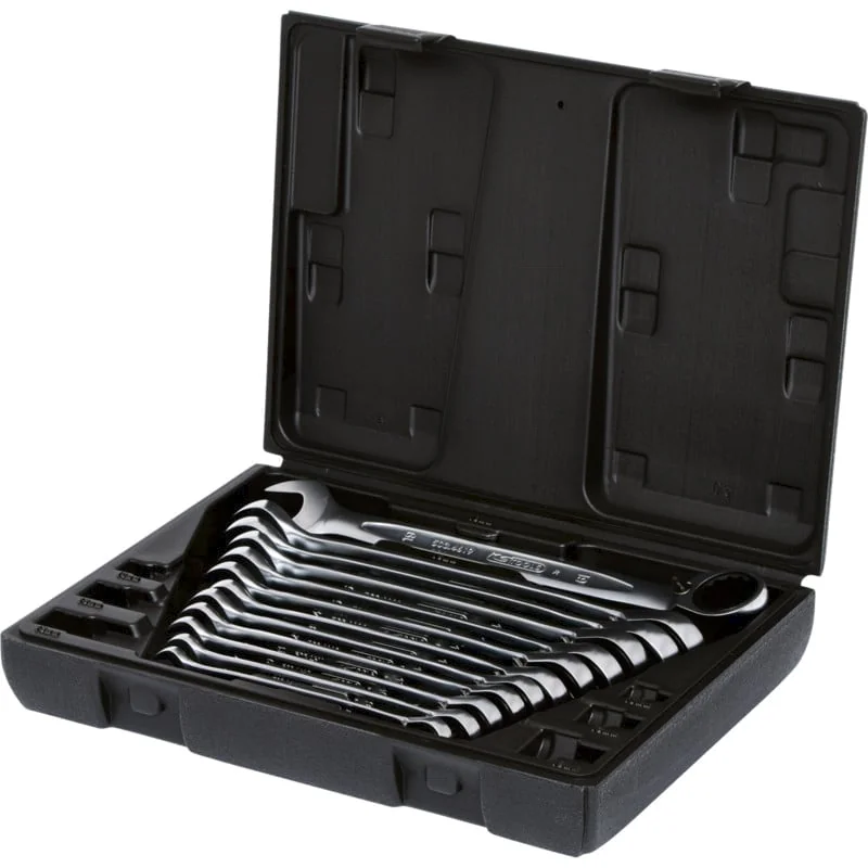 KS Tools - 5034665 - GEARplus® Combination Ratchet Spanner Set, Reversible, 12 pcs., 8-19 mm