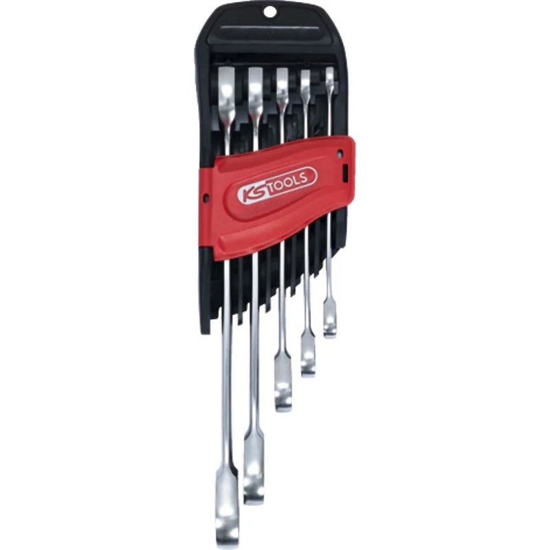 KS Tools - 5035205 - Combination Ratchet Spanner Set With Jaw Ratchet Function