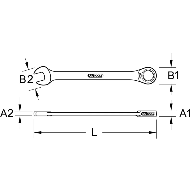 KS Tools - 5035227 - Duo GEARplus® Combination Spanner, 27mm