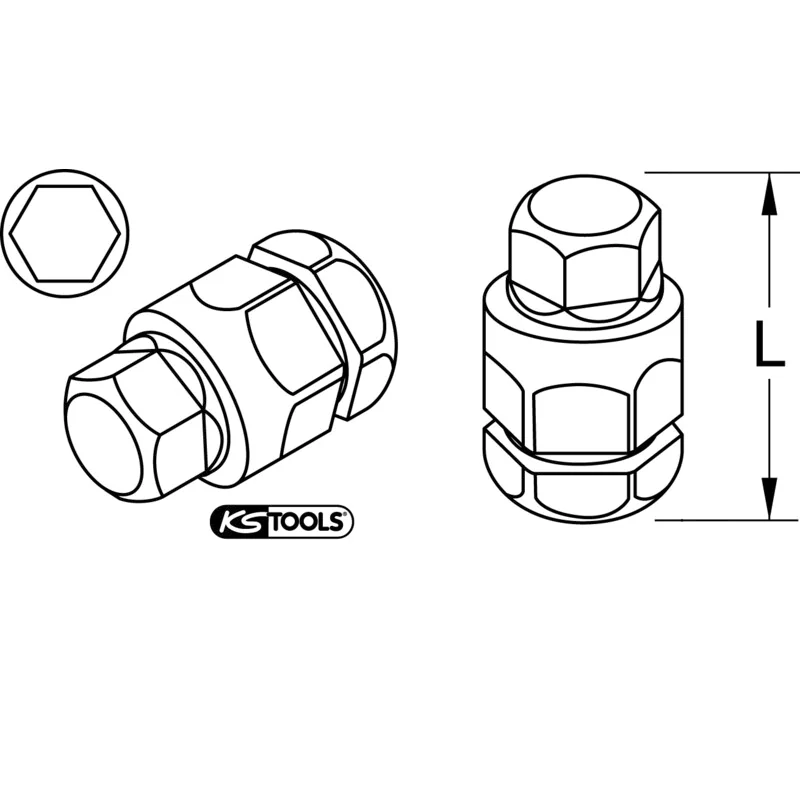 KS Tools - 5038131 - Micro Bit, Hex, 4mm