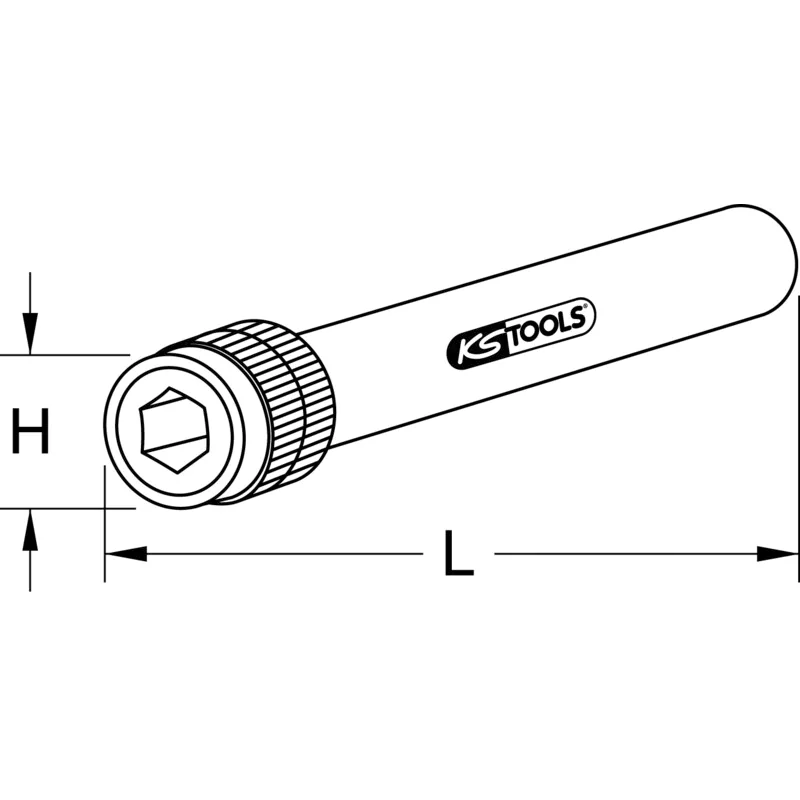 KS Tools - 5141110 - Quick Change Bit Holder, 1/4 inch, 150mm