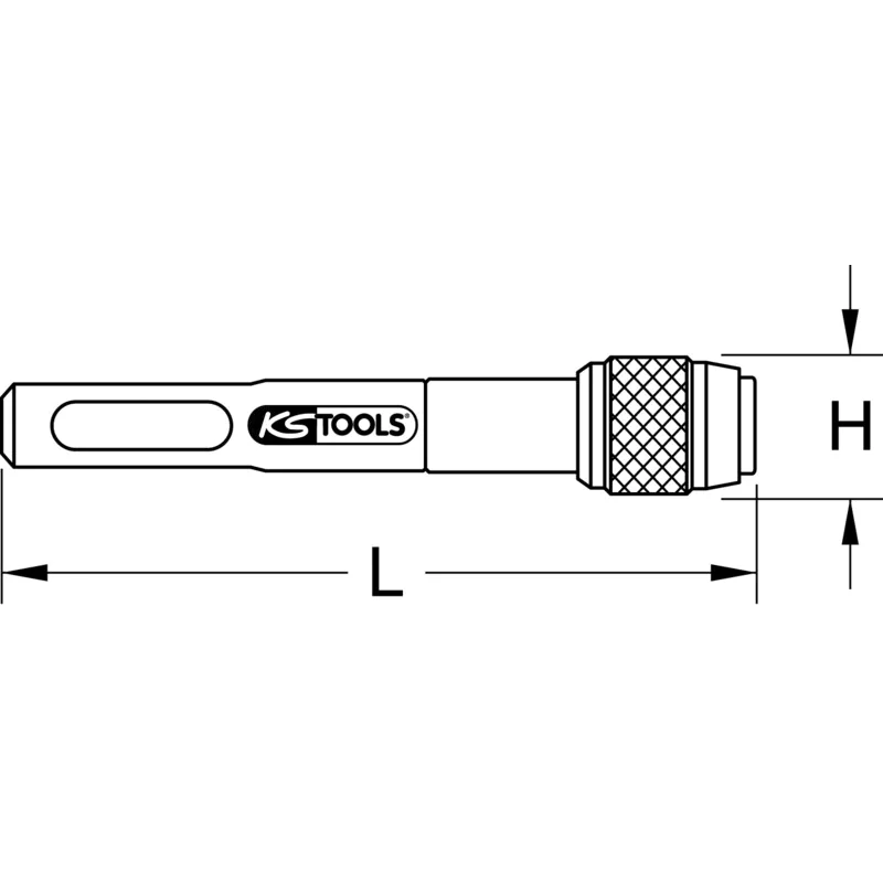 KS Tools - 5141131 - Bit Holder+Locking System, 1/4 inch, 80mm