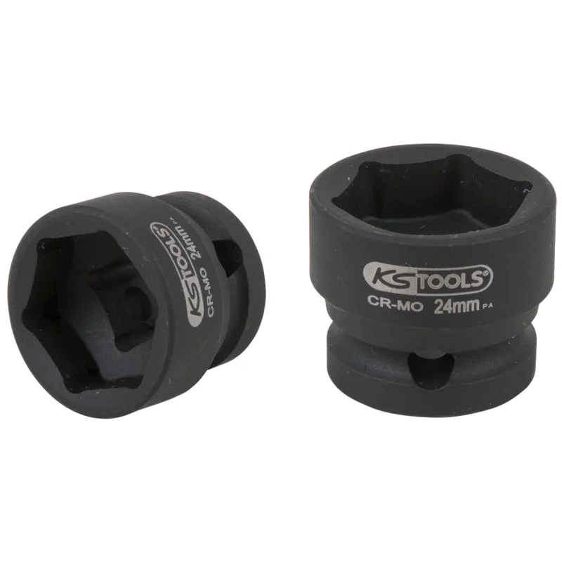 KS Tools - 5150073 - 1/2 Inch Hexagon Power Socket, Extra Short, 24.0 m