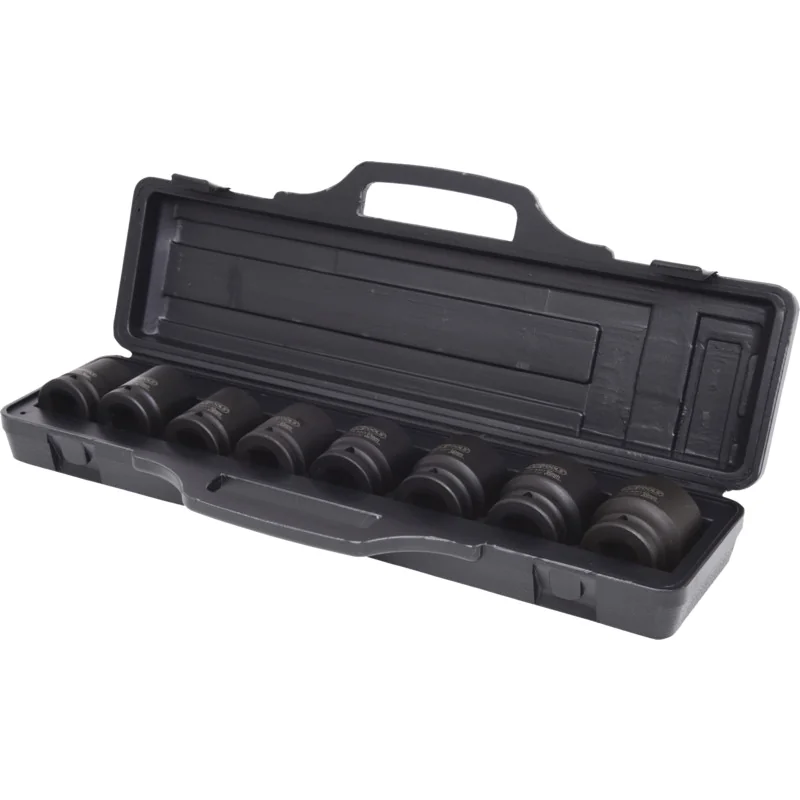 KS Tools - 5150210 - 3/4 inch Hexagonal Impact Socket Set, 8 Pcs.