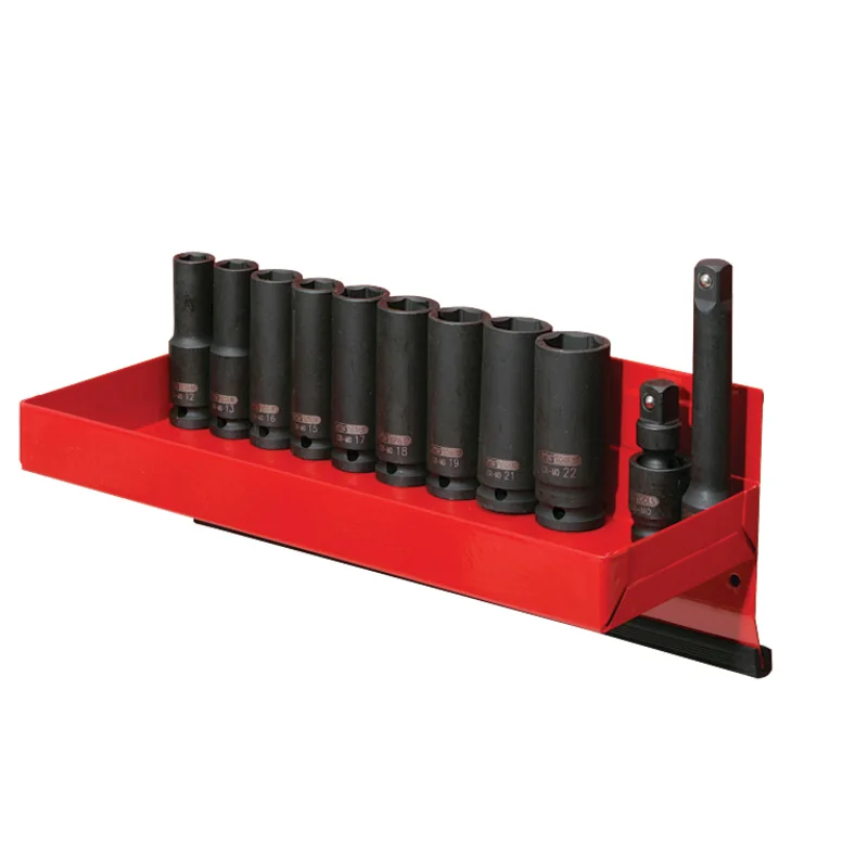 KS Tools - 5150612 - 1/2 Inch Hexagon Impact Socket Set, Long, 13 Pcs., 12-22mm