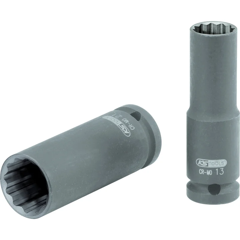 KS Tools - 5150948 - 1/2 Inch Bi Hex Impact Socket, Long, 16mm