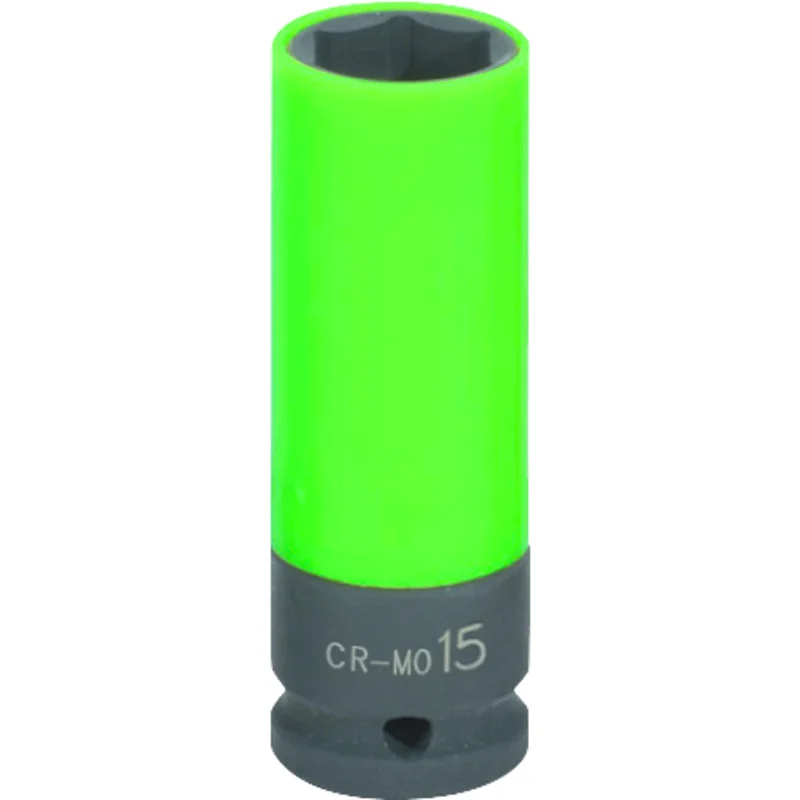 KS Tools - 5151072 - Torque Impact Socket, Deep, 1/2 Inch, 15mm