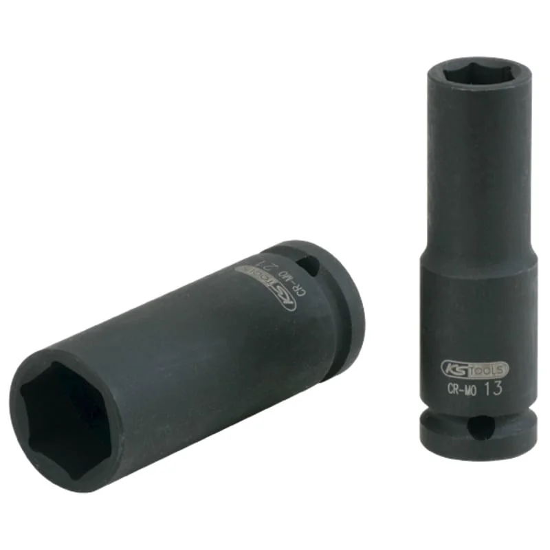 KS Tools - 5151124 - 1/2 Inch Hexagon Impact Socket, Long, 24 mm