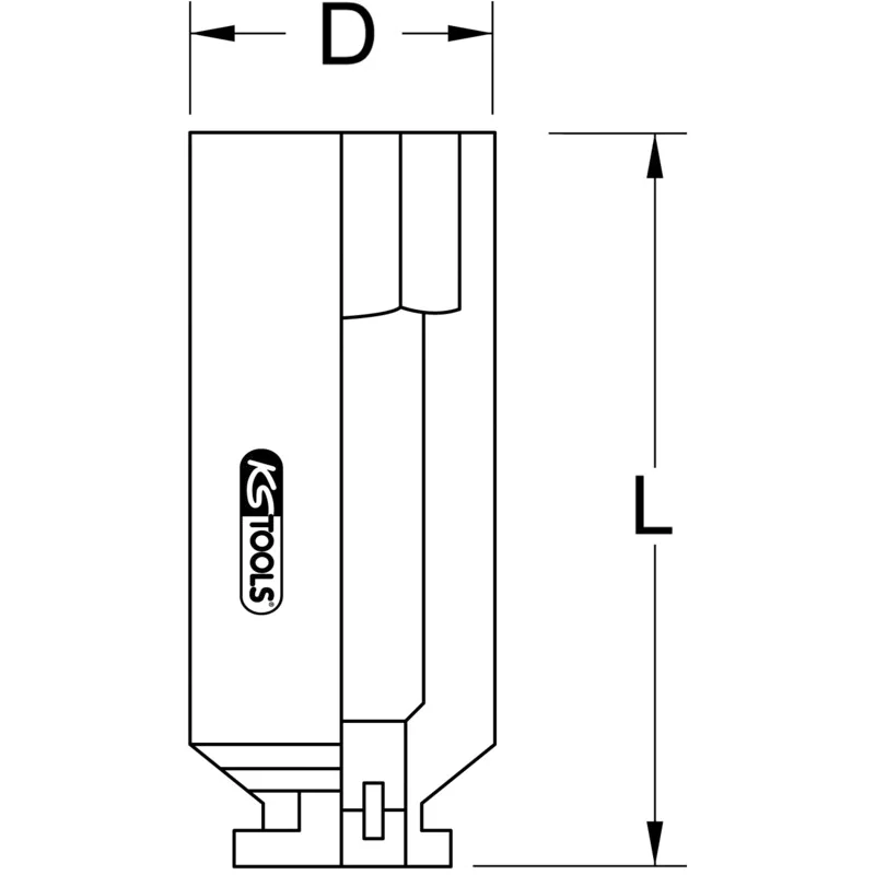 KS Tools - 5151277 - 1/2 Inch Cylinder Head Surface Drive Socket For PSA, 13mm