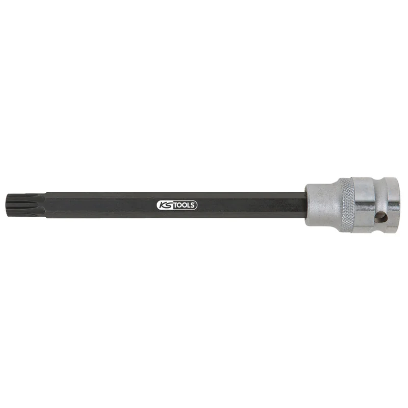 KS Tools - 5151281 - 1/2 Inch Cylinder Head Impact Bit Socket For RIBE® Screws, Extra-Long, M10
