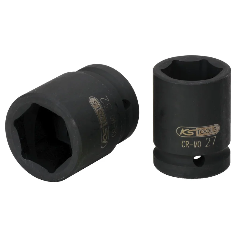 KS Tools - 5151337 - 3/4 Inch Hexagon Impact Socket, Short, 37 mm