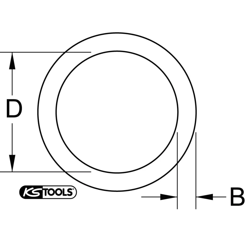 KS Tools - 5151403 - 1/4 Inch O-Ring f.Impact Socket, 5,5-17mm