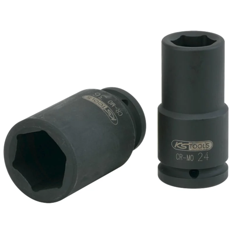 KS Tools - 5151417 - 3/4 Inch Hexagon Impact Socket, Long, 17 mm