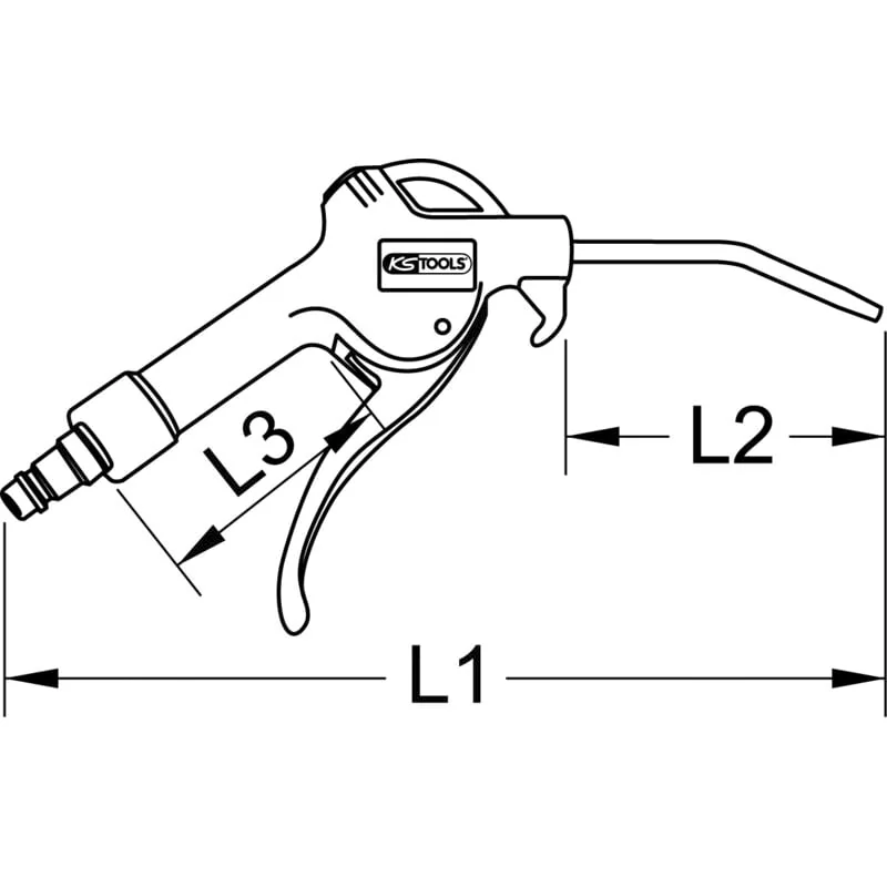 KS Tools - 5151903 - Universal Pneumatic Blow Gun