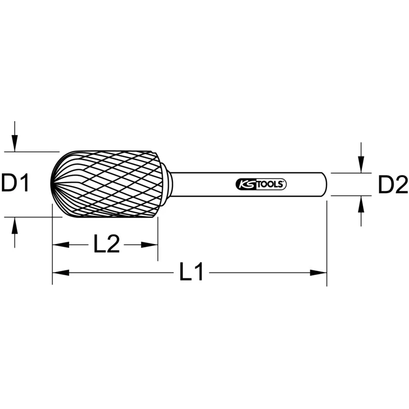 KS Tools - 5153292 - Ball Milling Burr