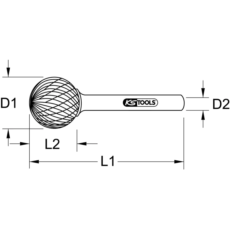 KS Tools - 5153294 - Ball Milling Burr