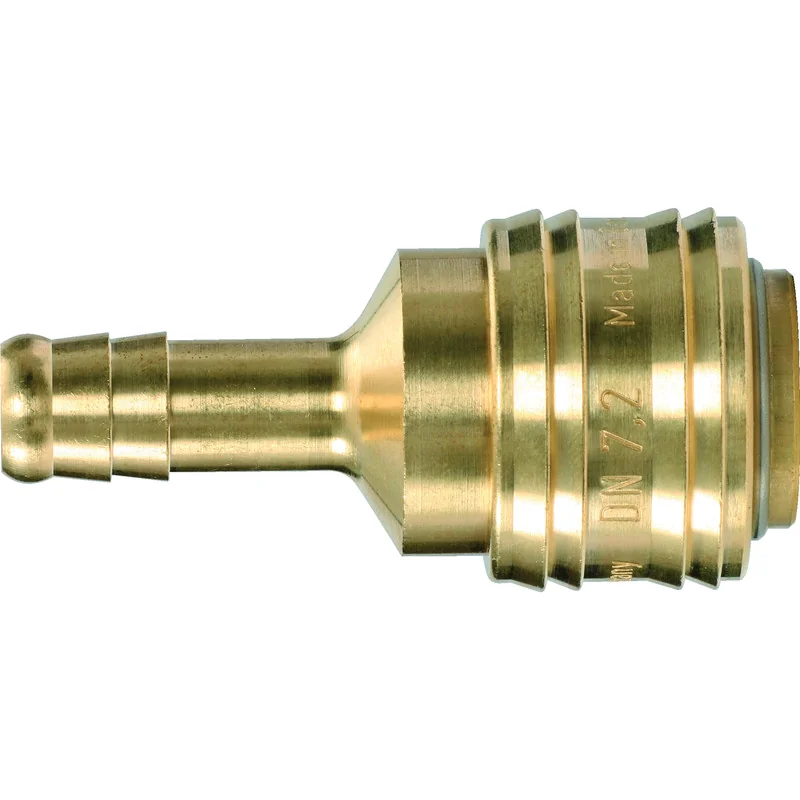 KS Tools - 5153486 - Connector with Hose Tail, Brass, 6mm
