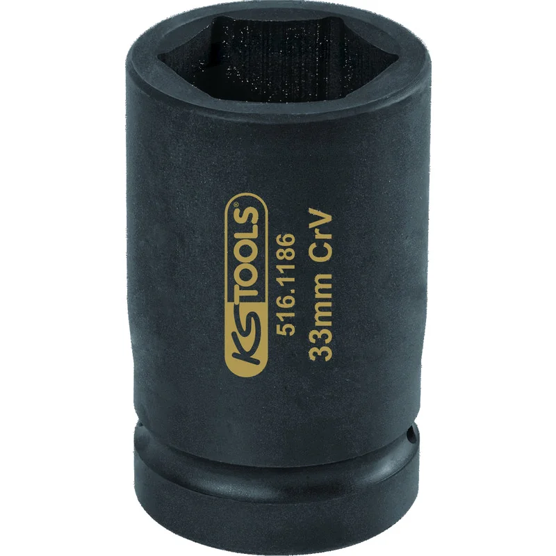 KS Tools - 5161186 - 1 Inch Socket, Hexagonal, SW33