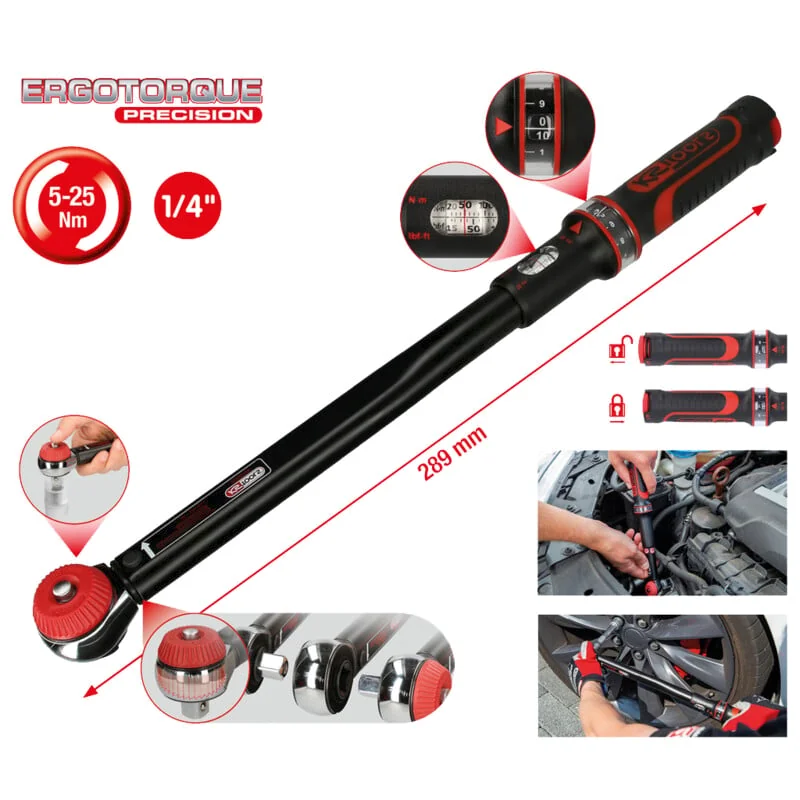 KS Tools - 5161412 - 1/4 Inch Ratchet Torque Wrench
