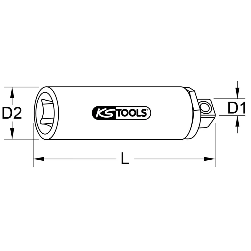 KS Tools - 5161508 - Torque Limiter With Ball Lock, 3/8 Inch, 5-10Nm