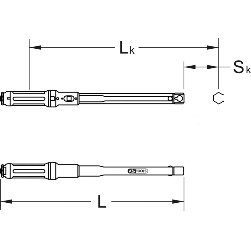 KS Tools - 5161612 - ERGOprec Torque Wrench, QC Head, 9x12mm