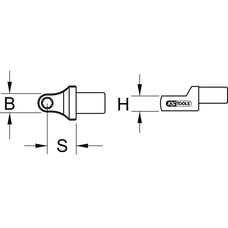 KS Tools - 5162020 - QC Head, Bit Holder, 14x18mm, 5/16 Inch