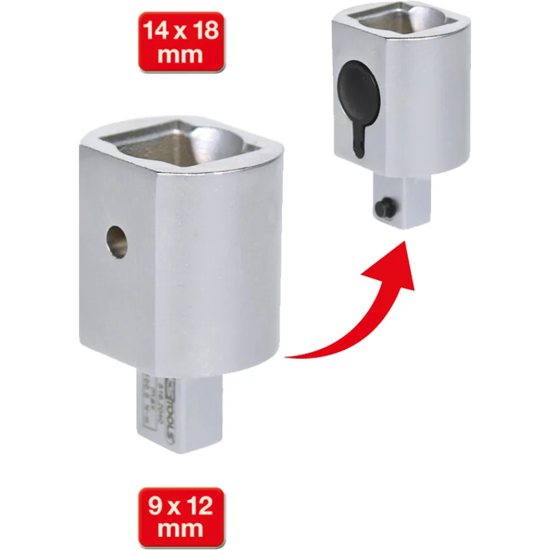 KS Tools - 5162040 - QC Head, Bit Holder, 9x12mm, 14x18mm