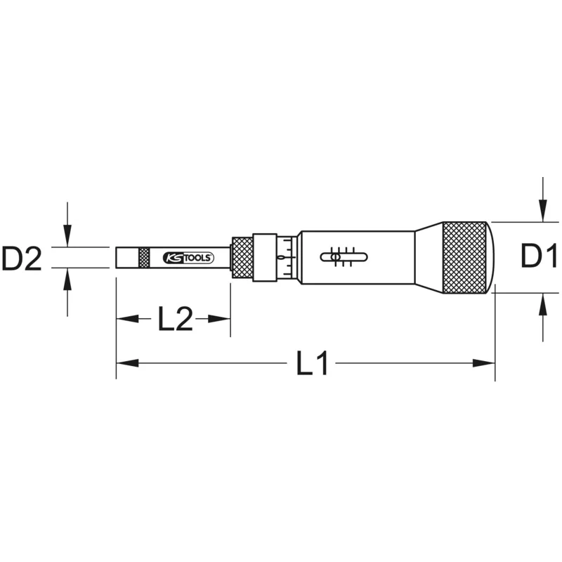 KS Tools - 5163225 - ESD Torque Screwdriver, 1/4 Inch, 20-120Nm