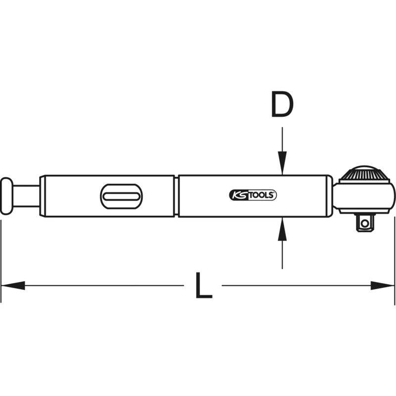 KS Tools - 5163280 - Precision Drive Torque Wrench, 3-15Nm