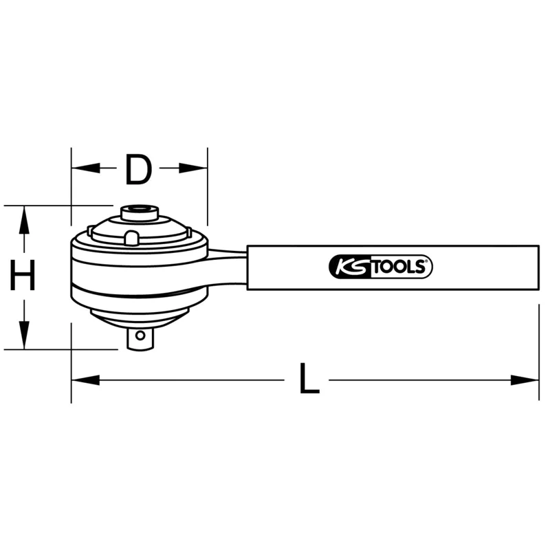 KS Tools - 5163740 - 1/2 Inch Torque Multiplier 6:1, 1680 Nm