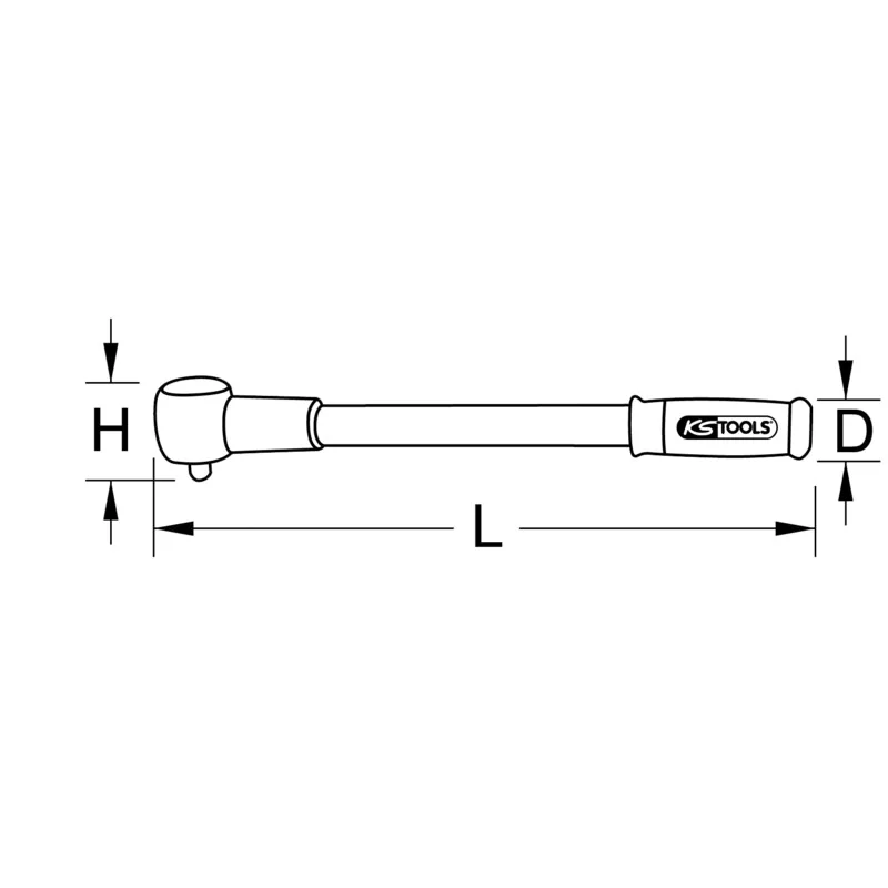 KS Tools - 5165001 - Pre Set Slipper Torque Wrench, 4-10Nm