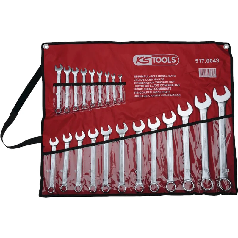 KS Tools - 5170043 - CLASSIC Combination Spanner Set, Angled