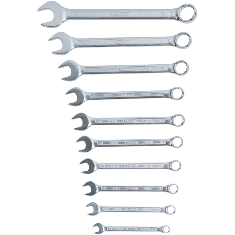 KS Tools - 5170080 - Combination Spanner Set, Angled, 10 pcs., 8-22 mm
