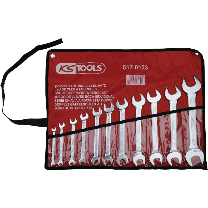 KS Tools - 5170123 - CLASSIC Double Open-Ended Spanner Set, 1