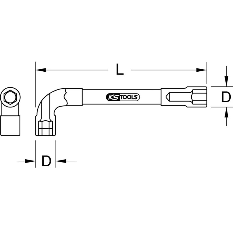 KS Tools - 5170434 - ULTIMATE+ Pipehead Box Wrench, 32mm