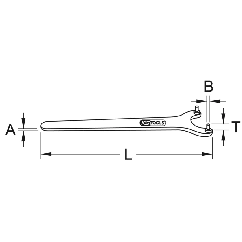 KS Tools - 5172013 - Pin-Type Face Wrench, 13mm
