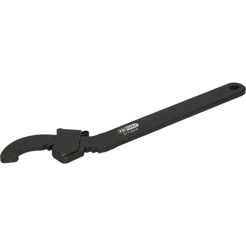 KS Tools - 5172476 - Adjustable Hook Wrench With Nose, 95 - 165 Mm