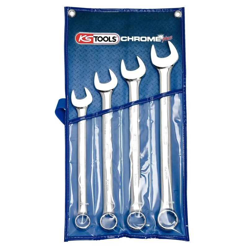 KS Tools - 5180644 - CHROME+ Combi Spanner Set, 4pcs, 24-32mm