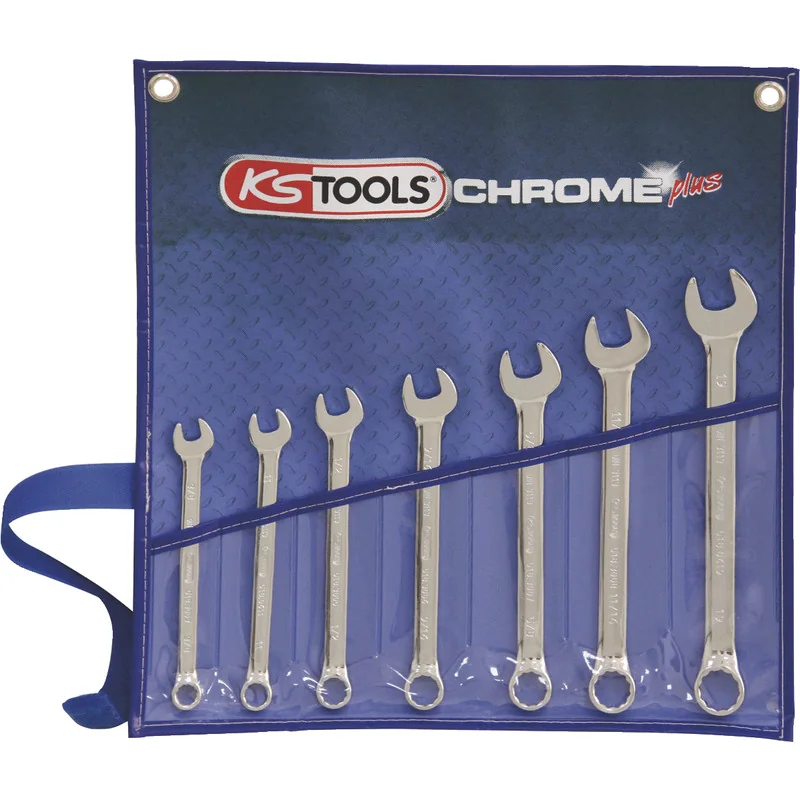 KS Tools - 5180747 - CHROME+ OE Spanner Set, 7pcs, 8-22mm