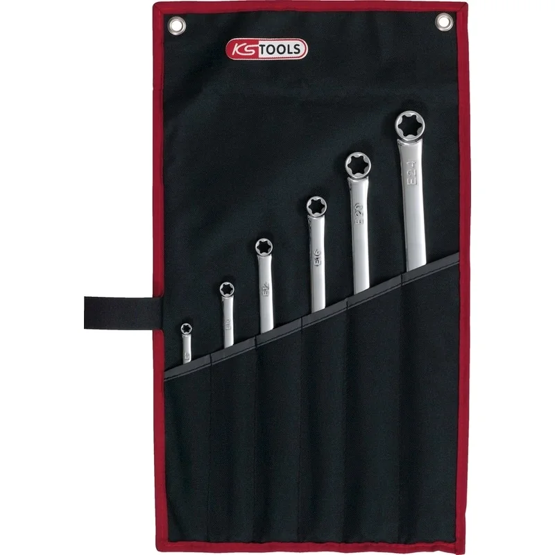 KS Tools - 5180930 - CHROMEplus Double Ring Spanner, 6-Piece