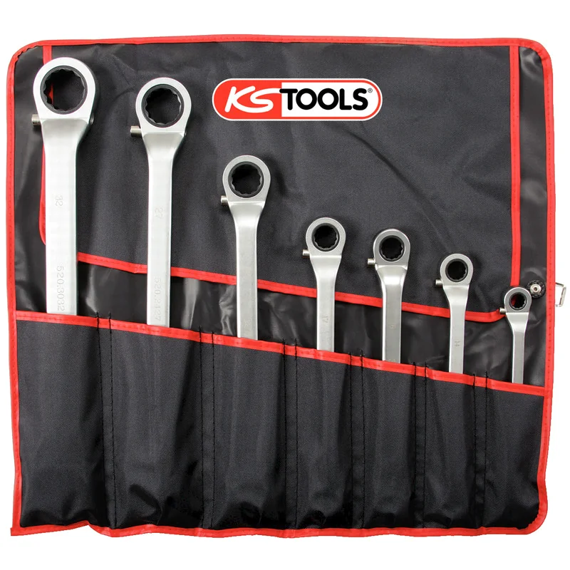 KS Tools - 5201000 - CLASSIC Ratchet Ring Spanner Set, 5pcs