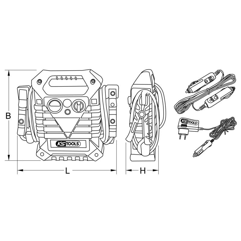 KS Tools - 5501710 - Booster 12V, 700 A